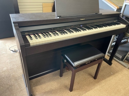 中古美品Roland HP503電子ピアノ88鍵盤、専用椅子付き
