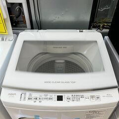 ☆ジモティー割有☆ 8k洗濯機 アクア AQW-V8P(W) IKD-454