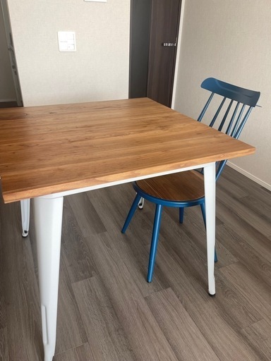 NOCEテーブル 美品】NOCE ダイニングテーブル TC-80MZD ガルバナイズド