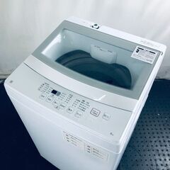 ID:sg218502 ニトリ 洗濯機 一人暮らし 中古 2022年製 全自動洗濯機 6.0kg ホワイト 送風 乾燥機能付き NTR60  【リユース品：状態A】【送料無料】【設置費用無料】