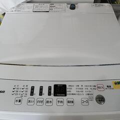 配送可【ハイセンス】5.5K洗濯機★2021年製　分解クリーニング済/6ヶ月保証付　管理番号12109