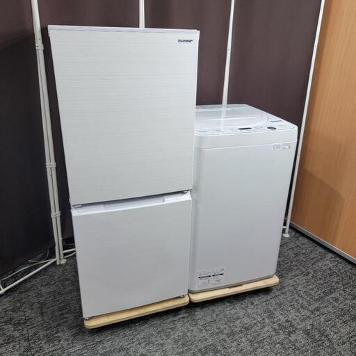 ‼️配送設置は無料‼️最新2021年製✨つけかえドア対応✨SHARP 家電セット