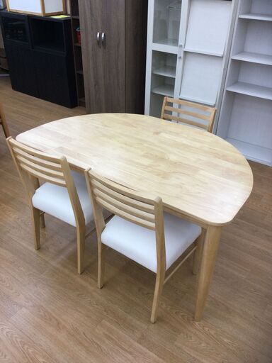 ☆ジモティー割引有☆ダイニング4点セット 中古品