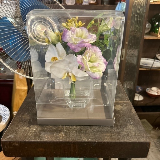 造花　ガラスベース　フェイクフラワー