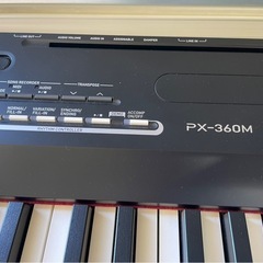 CASIO PX-360M Privia 電子ピアノ、ステージやスタジオで真価を発揮する多彩な機能、タッチパネル付きカラー液晶搭載。