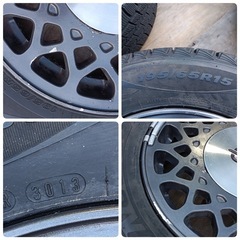 ［八4801］セドリック　ホイール　NEXEN 2013年製　スタッドレスタイヤ　ウィンガードアイス　195/65R15 4本セット 