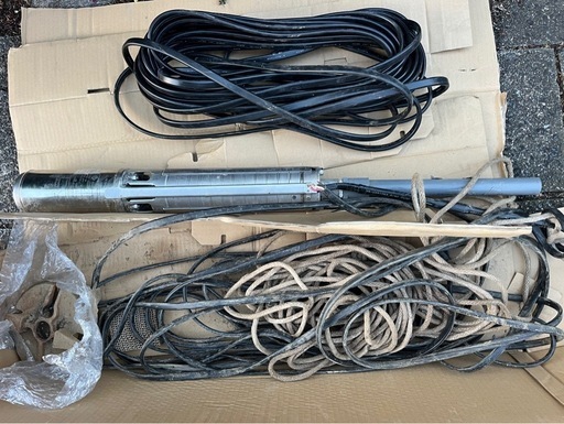 深井戸用水中ポンプ　シントー 深井戸用水中ポンプ  KPF-302 450W 動作品中古