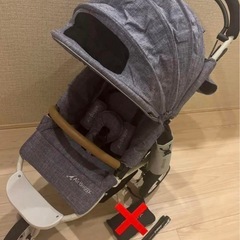 美品 エアバギー ココ ブレーキモデル メランジデニム