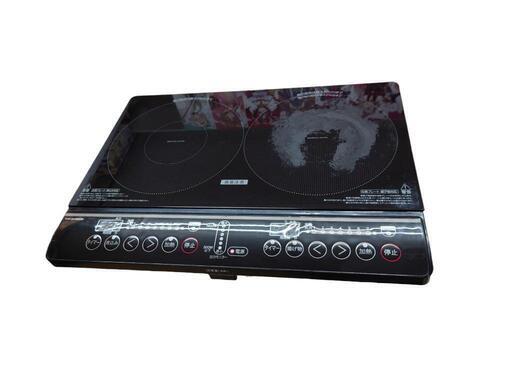 【売ります】山善　2口IH調理器　YEM-W1456　2021年製