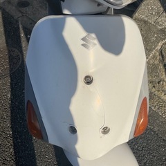 原付 レッツ4 白 セル1発始動可能 引き取り限定