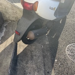 原付 レッツ4 白 セル1発始動可能 引き取り限定