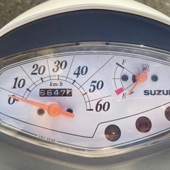 原付　　レッツ4 白　セル1発始動可能　引き取り限定