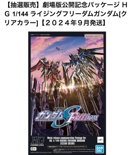 劇場版記念パッケージ ガンプラ ライジングフリーダムガンダム＋デスティニーガンダムSPECII