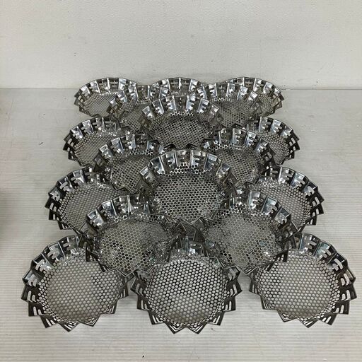 ステンレス 1人用 紙鍋ホルダー 焼網 20個セット J0407