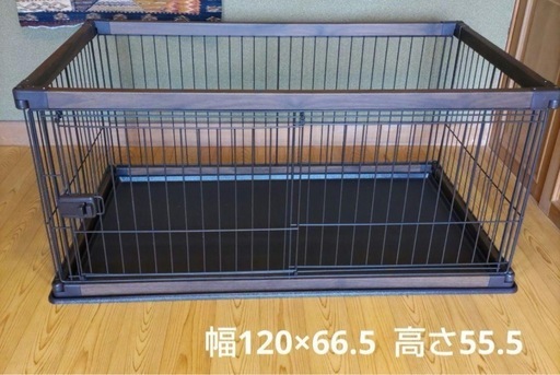 ペットケージ アイリスオーヤマ木目調ウッディーサークル　最終値下げ