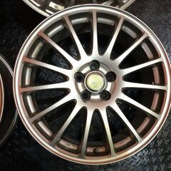 BS ECO FORME エコフォルム 社外ホイール 17インチ 4本 7J5HPCD100+53 レガシィアウトバック フォレスター等　(VHD448)