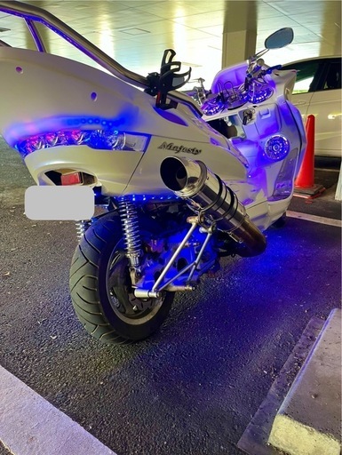 ヤマハ　マジェスティC  フルエアロ　RGBレインボー　スピーカー6発　整備済み