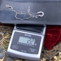 Pt850 pt900 馬蹄　ネックレス　ダイヤモンド　2.2g