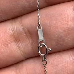 Pt850 pt900 馬蹄　ネックレス　ダイヤモンド　2.2g