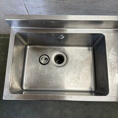 tanico】 タニコー 業務用 ステンレス製 作業台付き1槽シンク W900×D450×