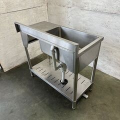 【tanico】 タニコー 業務用 ステンレス製 作業台付き1槽シンク W900×D450×H880 厨房用品 N0362 tanico】 タニコー 業務用 ステンレス製 作業台付き1槽シンク W900×D450×