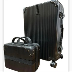 親子セット アルミフレーム スーツケース M キャリーバッグ TSAロック