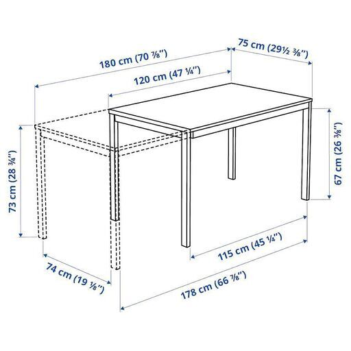 ☆美品☆【便利な伸長式2〜4人】ikeaダイニングテーブル