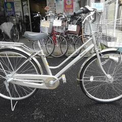 中古自転車3284 前後タイヤ新品！ 26インチ 3段ギヤ ダイナモ