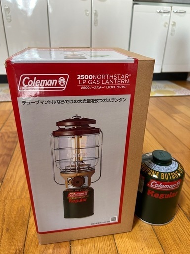 新品　Coleman LPガスランタン(専用ガス付き)