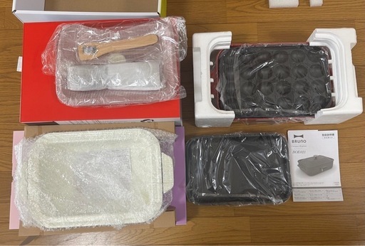 新品未開封！BURUNO コンパクトホットプレート　BOE021と別売りセラミックコート鍋をセット♡