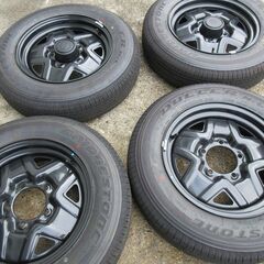 9/21新車外し JB64 ジムニー 純正 バリ山タイヤ＆ホイール 4本セット 175/80R16 愛知県 JB23　JA11 JA22