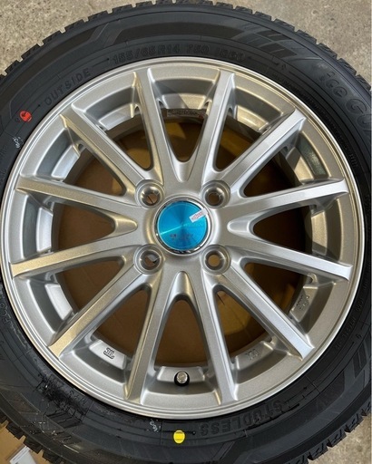24年製！在庫限り！155/65R14ヨコハマタイヤIG60アルミホイール付き
