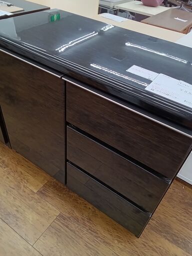 ★ジモティ割あり★  収納棚 ブラック H71×D42×W80 クリーニング済み MT2360