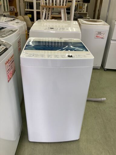 【リサイクルショップ　ピカソ　小松原】★分解洗浄済み★2021年製 ハイアール 4.5kg 洗濯機 JW-C45FK★0326★
