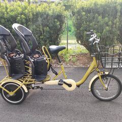 ☆ふたご自転車☆2019年スイング機能付きモデル　もみのき色　中古