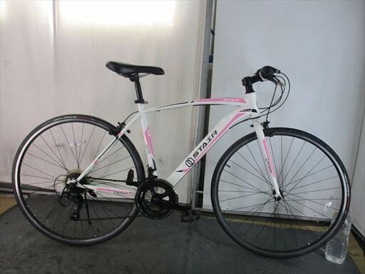 Ｄ790　★11800円★整備済み スポーツ中古自転車 【クロスバイク　白　2ｘ7】