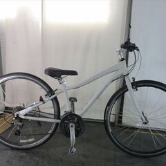 Ｄ794　★23800円★整備済み スポーツ中古自転車 アサヒ【クロスバイク　グレイ　アルミフレーム】