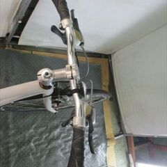 Ｄ794　★23800円★整備済み スポーツ中古自転車 アサヒ【クロスバイク　グレイ　アルミフレーム】