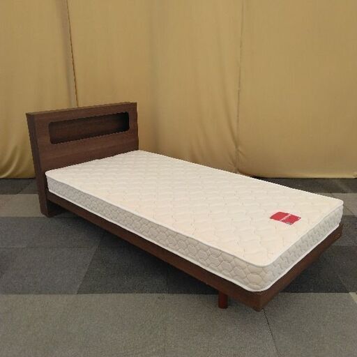 ≪お買い得！≫ シングルベッドフレーム マットレス付き 80000735