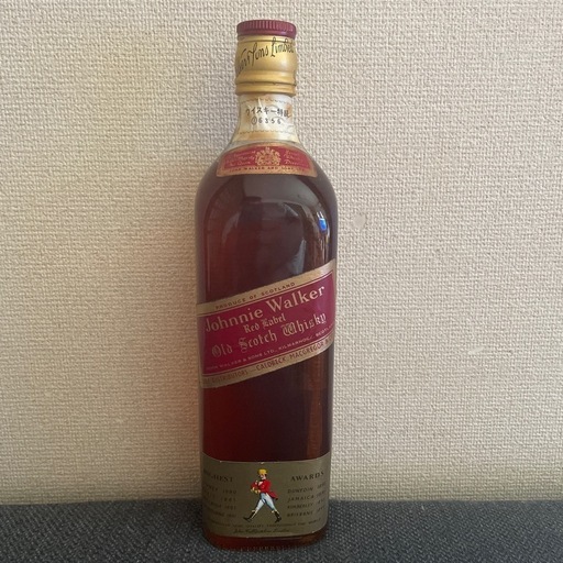 70's 箱無し　スコッチ ウイスキー 古酒 ジョニーウォーカー レッドラベル  コルクキャップ ブランデー