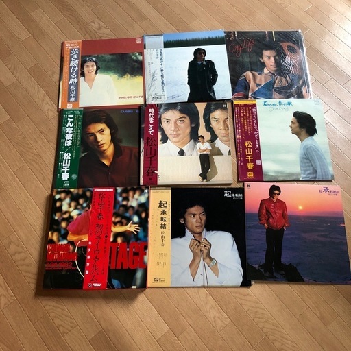 松山千春  レコードLP盤  9組