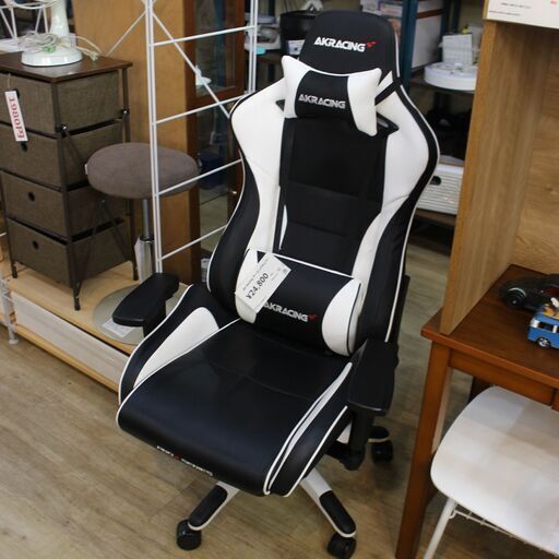 【川崎市宮前区リサイクルオフ】AK　RACING　ゲーミングチェア　ブラック　PRO-XV2