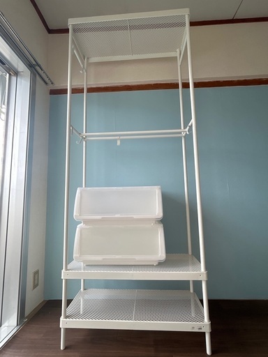 IKEAのスチール棚 スチールラック・メタルラック IKEA NIKKEBY イケア