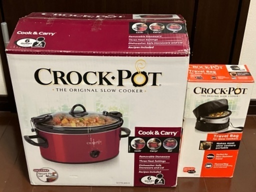 【値下げ】 Crock-Pot 6クォート クック\u0026キャリー スロークッカー\u0026バッグ