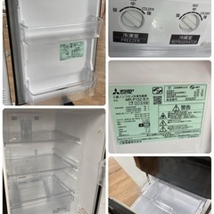 S126 ⭐ MITSUBIDHI 2ドア冷蔵庫（146L 右開き）16年製 MR-P15Z ⭐動作確認済 ⭐クリーニング済