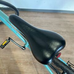 ウエルビーサイクル工業 W.stage クロスバイク 6段変速ギア 490mm Mサイズ グリーン系 自転車 ブリジストン ライト