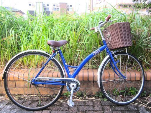 中古自転車 CREEK 実用 自転車 26インチ 取付式LEDライト ブルー 通勤 通学 近所のお出掛けなどに