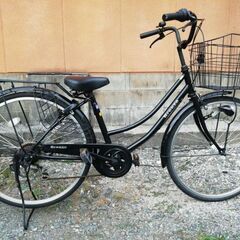 26インチシティサイクル 6段変速 ほぼ新品