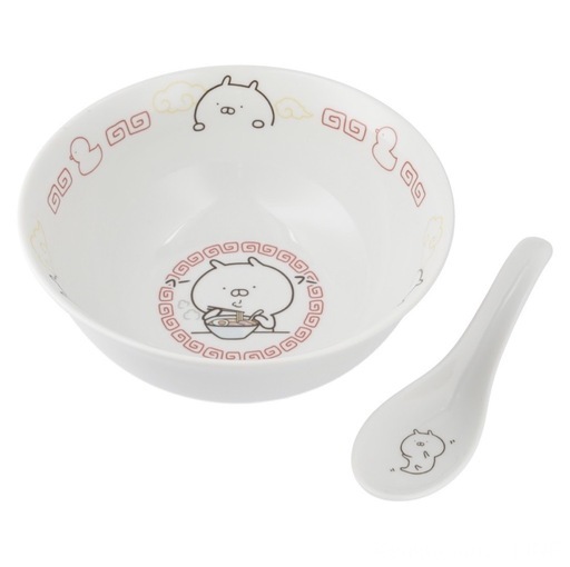 【激レア】【新品未使用】うさまる ラーメンどんぶり(レンゲセット)　18