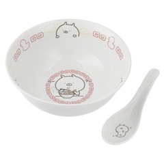 【激レア】【新品未使用】うさまる ラーメンどんぶり(レンゲセット)　18